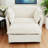 Upholstered Accent Chair With Ottoman-60752652