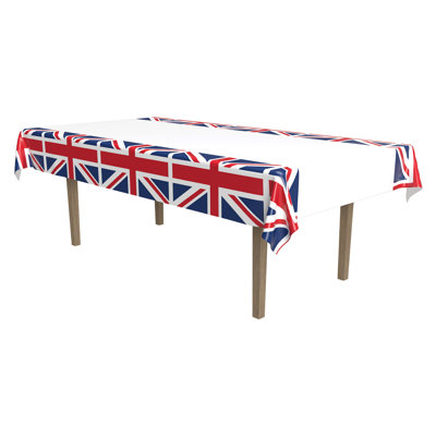 Union Jack Tablecover - 54" x 108" - Pack of 12