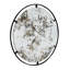 Miroir rond industriel à cadre métallique unique pour une décoration murale élégante