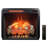 Double Protection Electric Fireplace With 5 Levels Of Ember Bed Brightness Infrared Heating For Wall Recessed Or Freestanding Installation