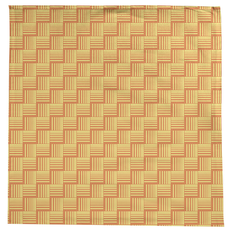 Rayures nattes classiques Nappe, Orange/jaune
