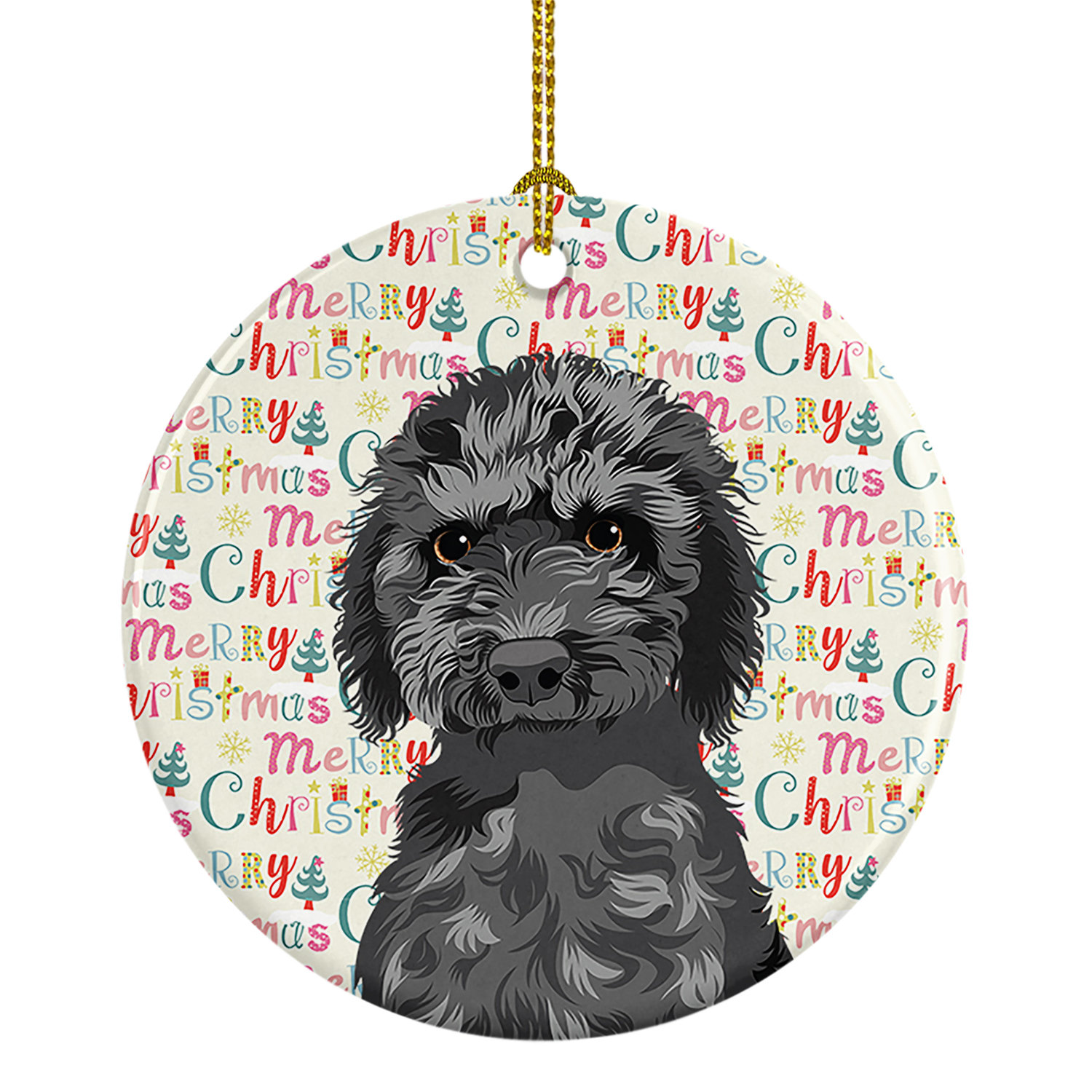 The Holiday Aisle® Doodle Black Christmas Hanging Figurine Ornament ...