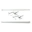 Glenmoral White Stainless Steel Adjustable 70cm to 120cm 2cm Single Curtain Pole-1538896126