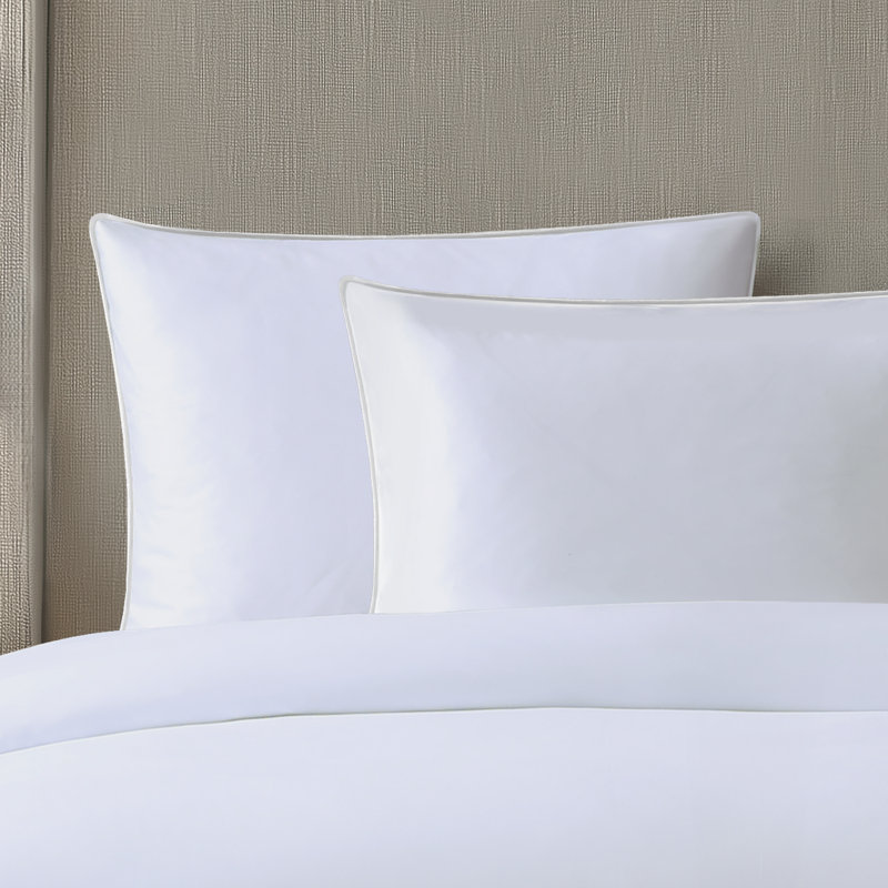 Silken Sateen TENCEL Duvet Cover Set , White, King