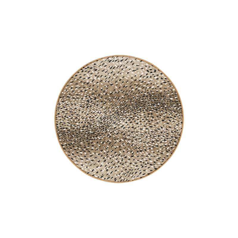 Avilla Hand Loomed Washable Abstract Indoor Rug, Round 4'