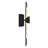 Modern LED Wall Light - Black & Satin Gold Dimmable Sconce, Integrated Fixture for Bedroom, Hallway, Living Room Indoor Lighting-94314909