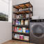 Étagère de rangement à 4 tablettes réglables en acier-1028754999