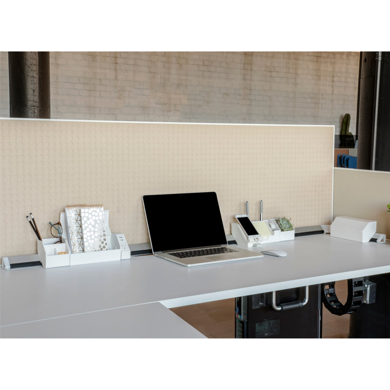 Organisateur de bureau commercial, Blanc