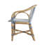 Portofino 18.75 in. Seat Height Rattan Arm Chair, White & Gray-199067113