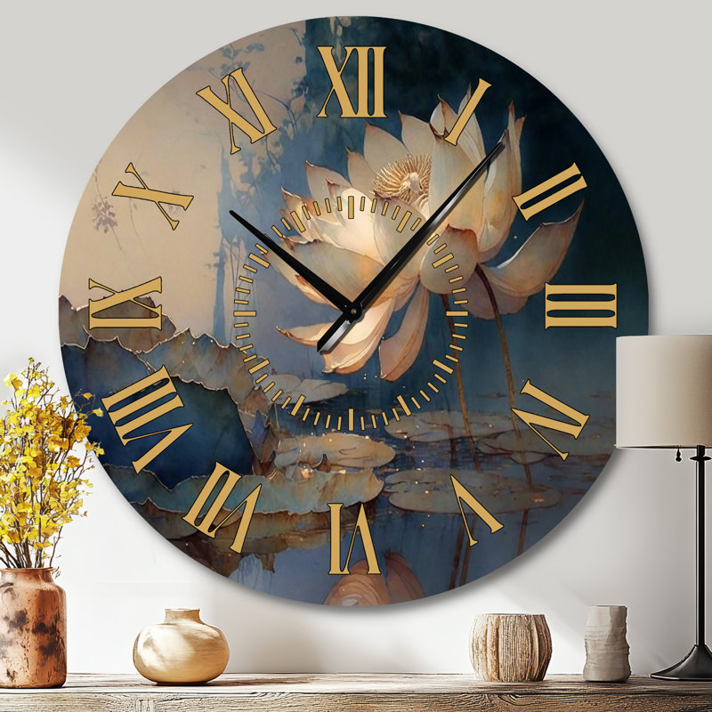Horloge murale Lotus, Grand