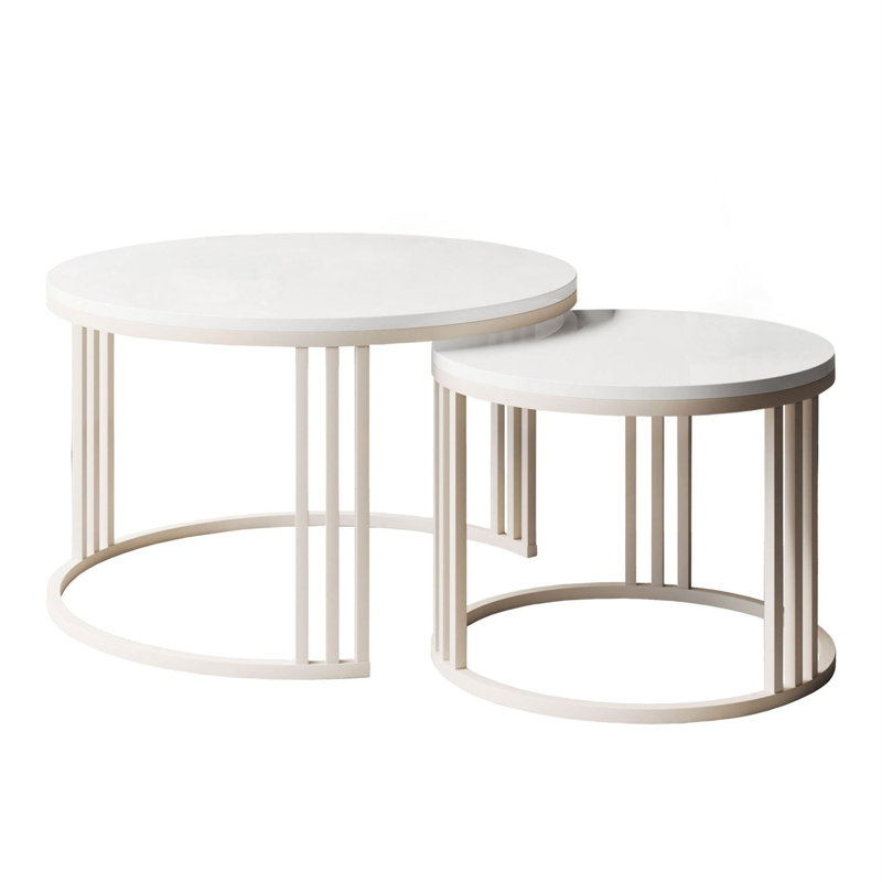 Frame Coffee Table, White Gloss, Wood