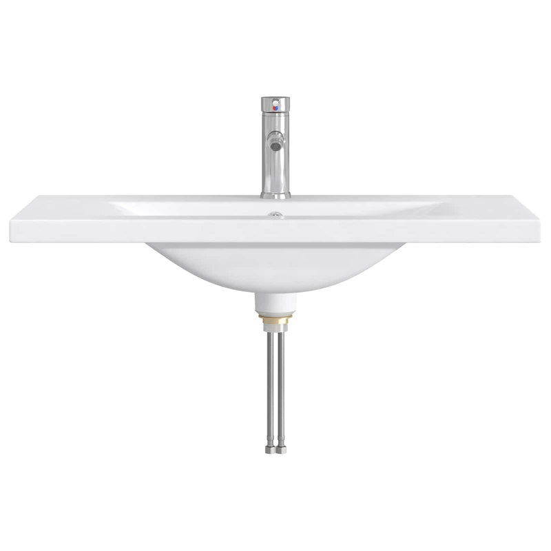 Belfry Bathroom 400mm W Metal Sink, Chrome