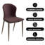 Ensemble de 4 chaises d'appoint rembourrées Leisuremod-105507307