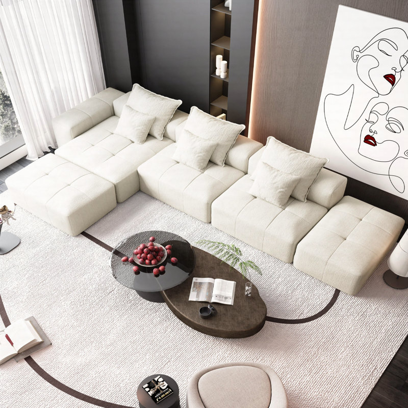Canapé modulaire surdimensionné Modern, Beige