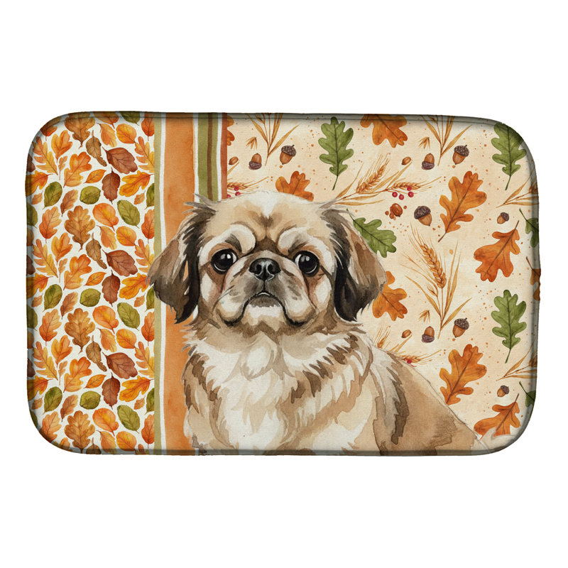 Tapis de séchage d'automne Sable Pekingese Heirloom