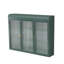Armoire murale en verre arquée 3 portes avec design élégant et rangement polyvalent-1900467392