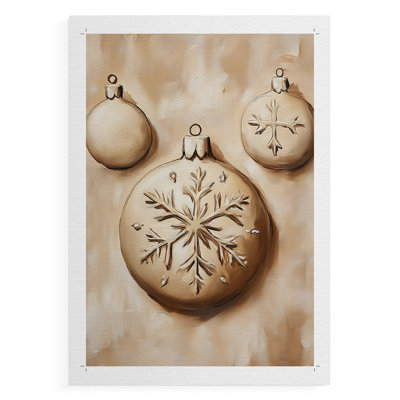 Art des Fêtes de Noël - série 2-CXCVI - impression sur toile seulement - NON-CADRE