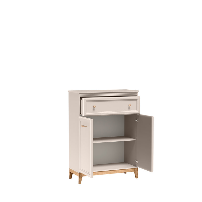 Solid Wood Chest of Drawers, 125cm H x 92cm W x 41cm D
