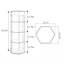 Modern simple semi-circle acrylic accent cabinet-107283932-107283933
