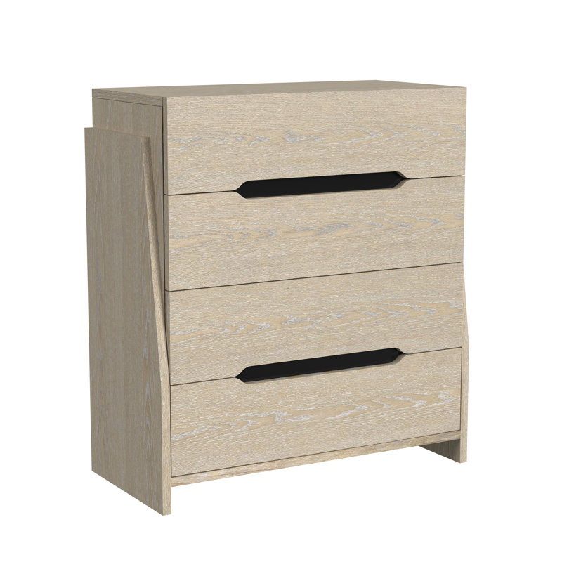 Commode 4 tiroirs Itsumi, Crème