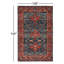 Tapis rouge / bleu en laine touffeté à la main Meera Corla-1824013851