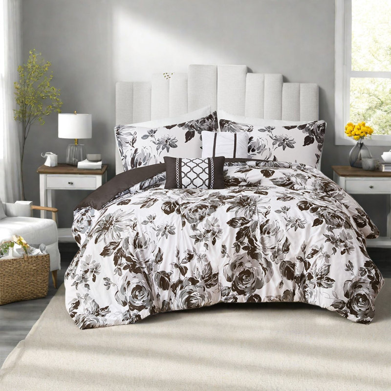 Ensembles de literie pour grand lit ultra doux en microfibre, maison moderne et florale