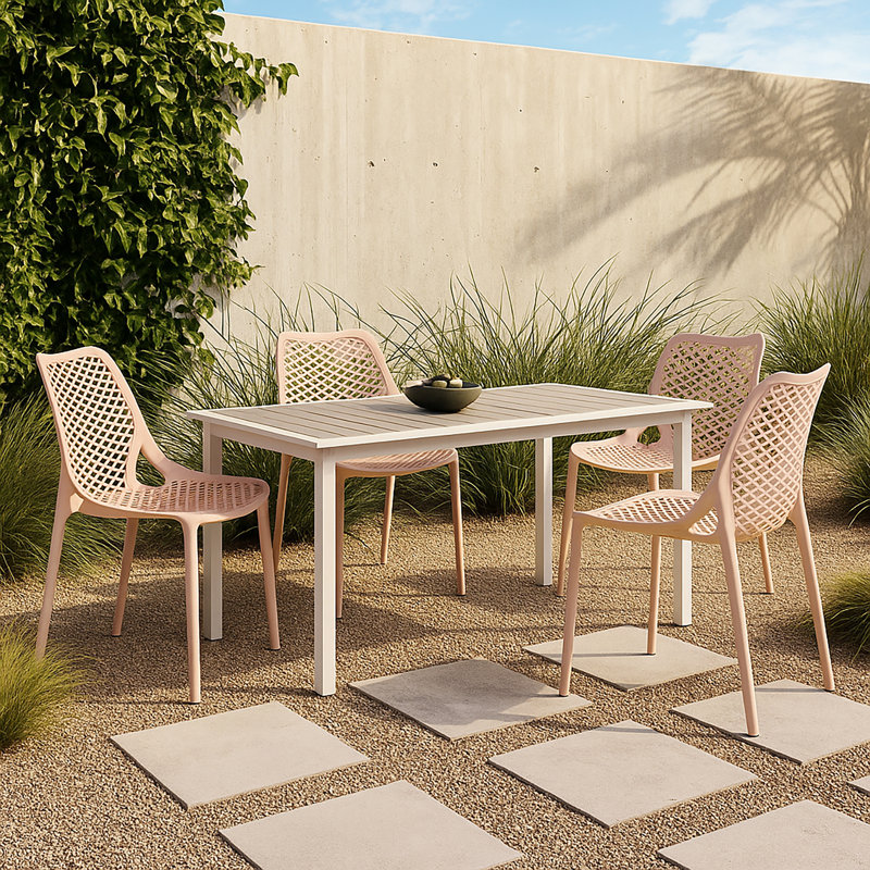 Chaise d'appoint Mykonos, Rose