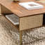 Aleem Solid Wood Four Leg Coffee Table with Storage