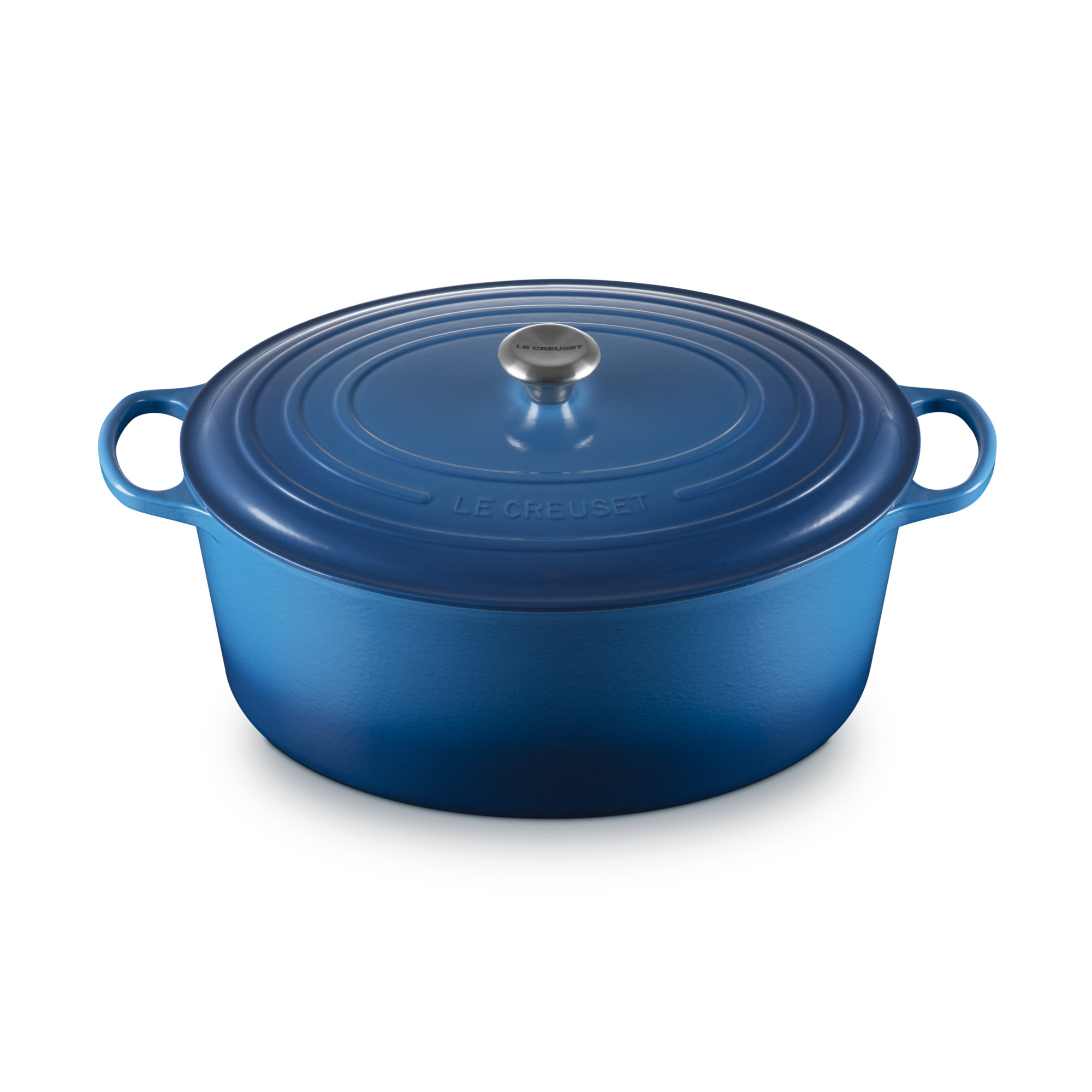 Le Creuset Enameled Cast Iron Oval Dutch Oven with Lid, Marseille, 15.5 quarts