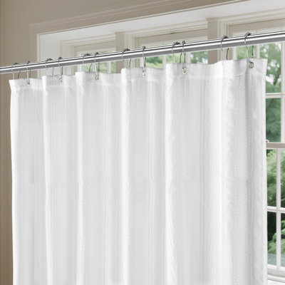 Chenille Stripe Shower Curtain