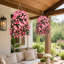 2pcs Faux Silk Uv Resistant Realistic Morning Glory Trailing Vines-7786701