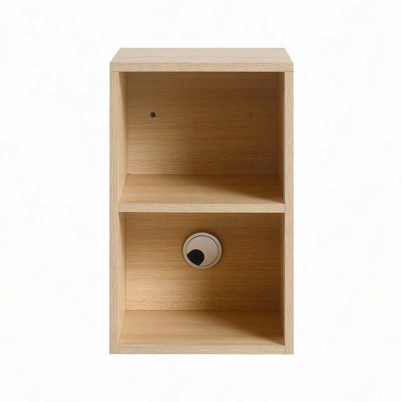 Petites tablettes de rangement murales 12 po, rangement pour salle de bain, contreplaqué, Chêne blanc Américain