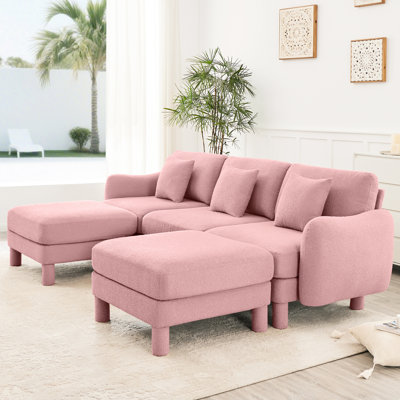 Canapé modulaire en forme de U en tissu 3 Boucle