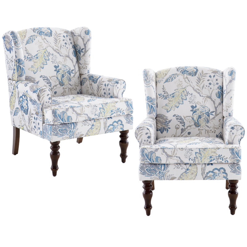 Upholstered Accent Chair, Blue