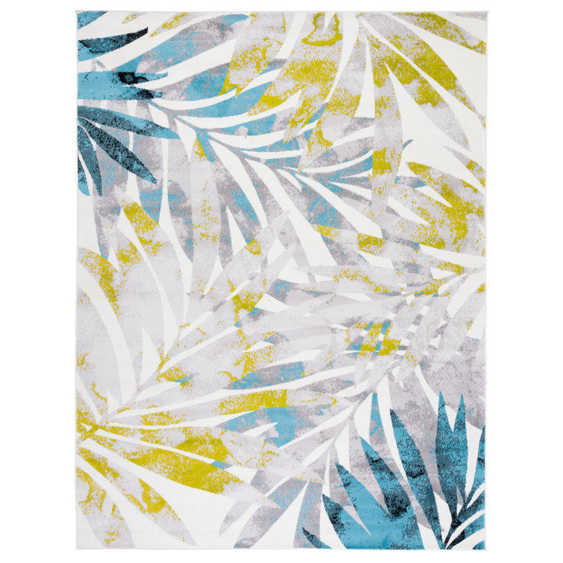 Troxler Performance Floral Rug, Rectangle 10' x 14'
