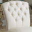 Chaise d'appoint rembourrée en lin capitonné Pangle-100640929