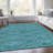 Premium Machine Washable Prisco Teal Rug-747770306
