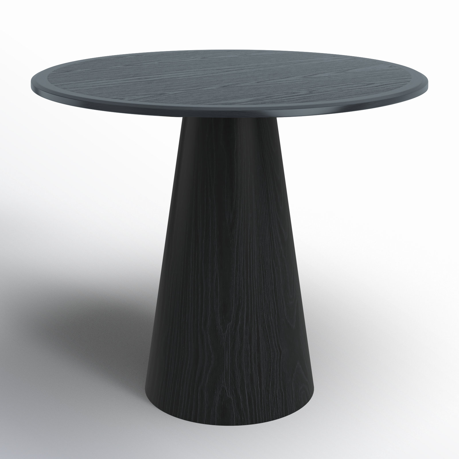 Darlington Acacia Dining Table, Black, 36" H x 45" W x 45" D