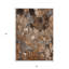 Tapis extérieur lavable antidérapant à motif floral terre cuite et ivoire 5 pi x 8 pi chocolat