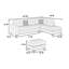 Canapé modulaire rembourré en L avec repose-pieds-519411732