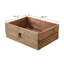 Commode 6 tiroirs l 53 x P 18 x P naturel massif vieilli