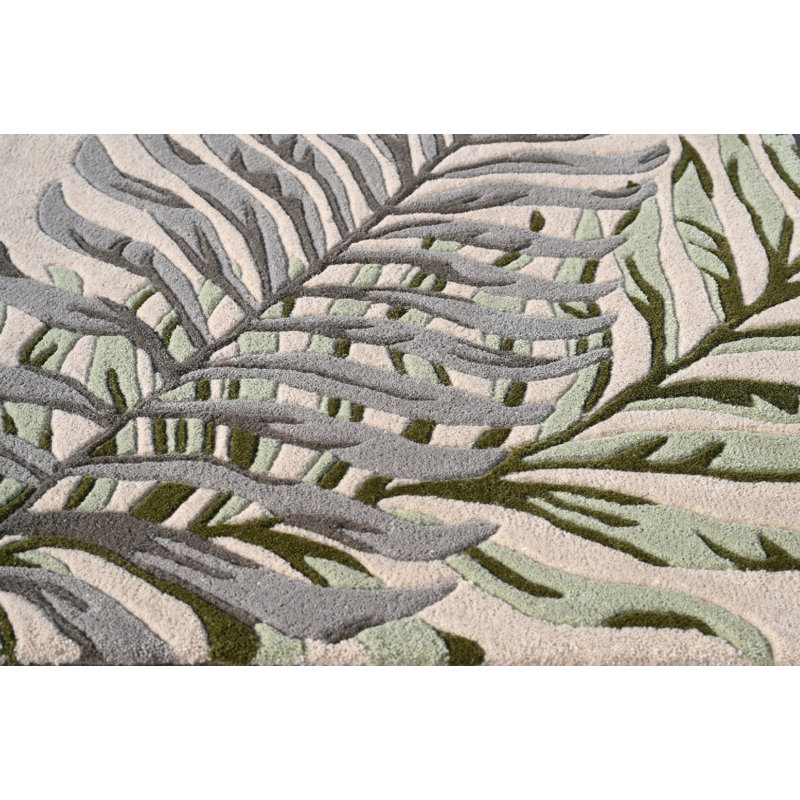 Tapis en laine touffeté à la main Anarah, Ivoire ivoire, Rectangle 8 pi x 10 pi 6 po