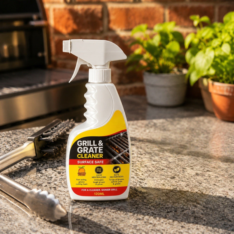 Support de grille de nettoyage de grille de 120 ml pour détachant à graisse et à charbon pour supports à barbecue