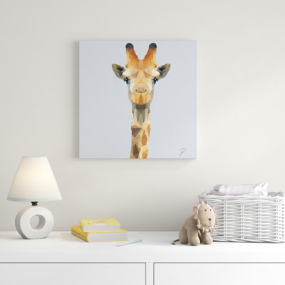 « polygon triangles giraffe », impression