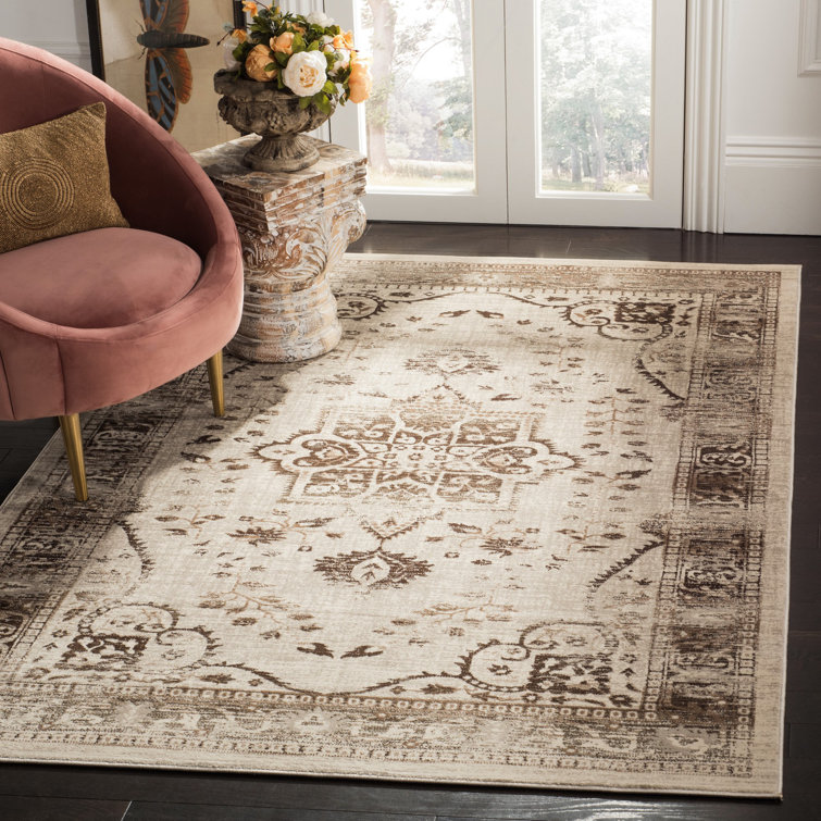 Langley Street Annette Oriental Cotton Beige/Brown Area Rug & Reviews ...
