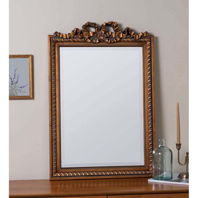Miroir mural rectangle, Rose, 36 po x 24 po