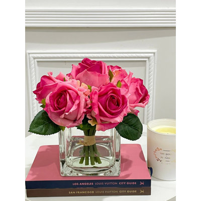Arrangement potasse d'hortensias dans un vase