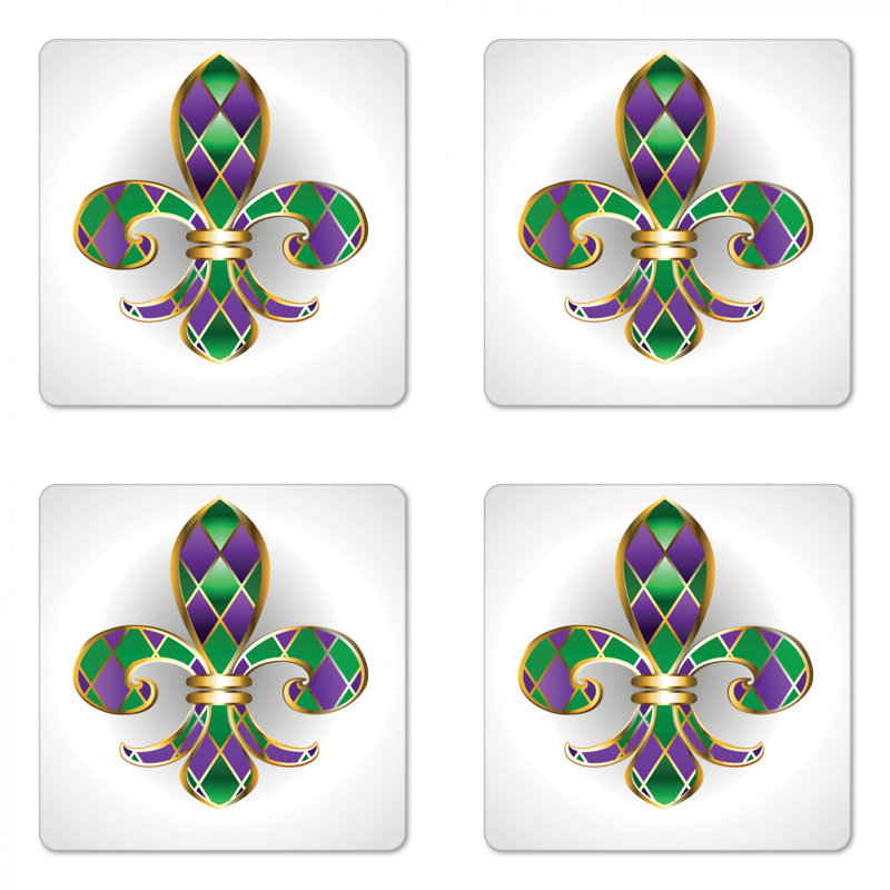 Sous-verre fleur de lis