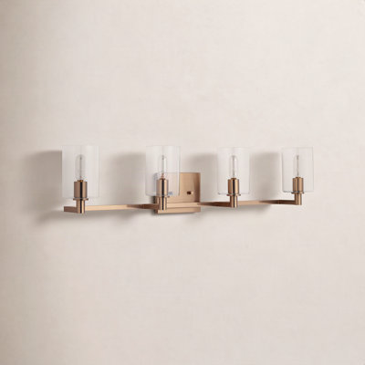 Haines 4 Light Transparent Dimmable Vanity Light