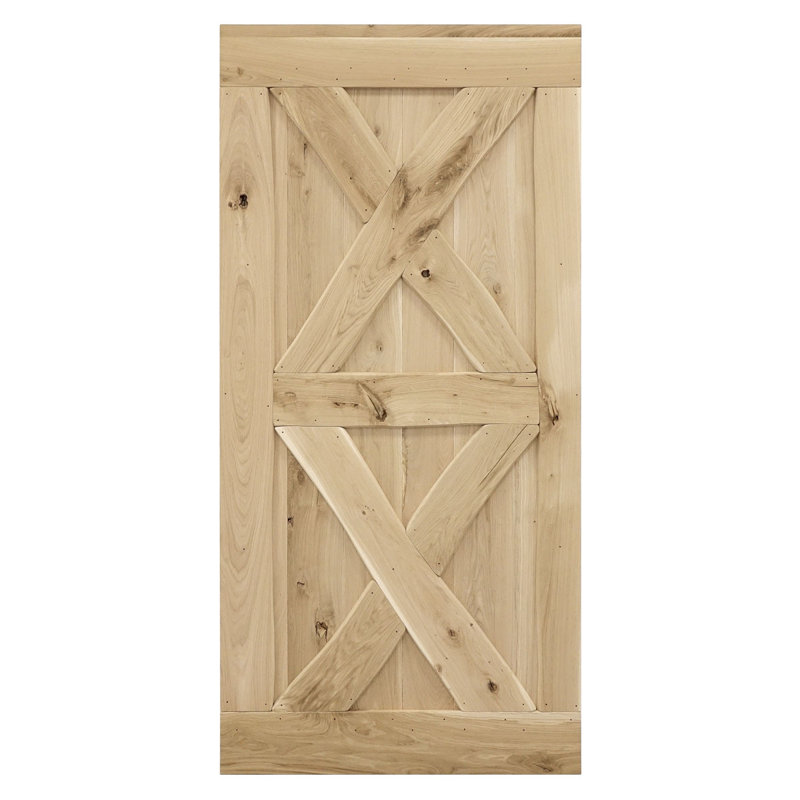 Makena Barn Door, 220cm H x 100cm W x 4cm D, Unfinished